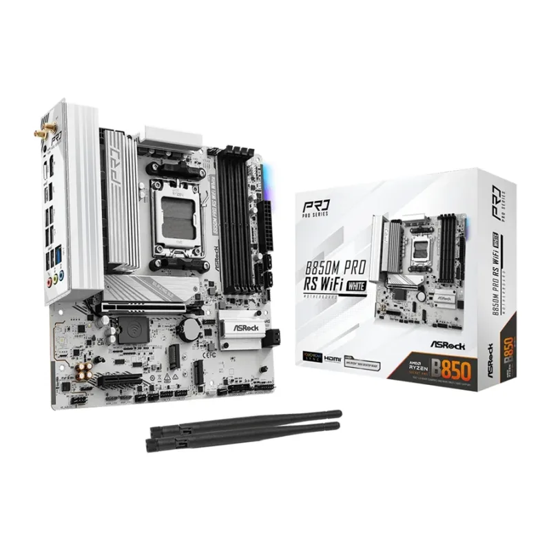 Материнская плата ASRock B850M Pro RS WIFI White