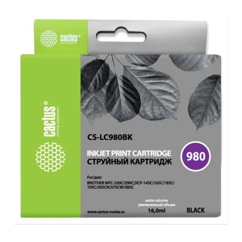 Картридж Cactus CS-LC980BK
