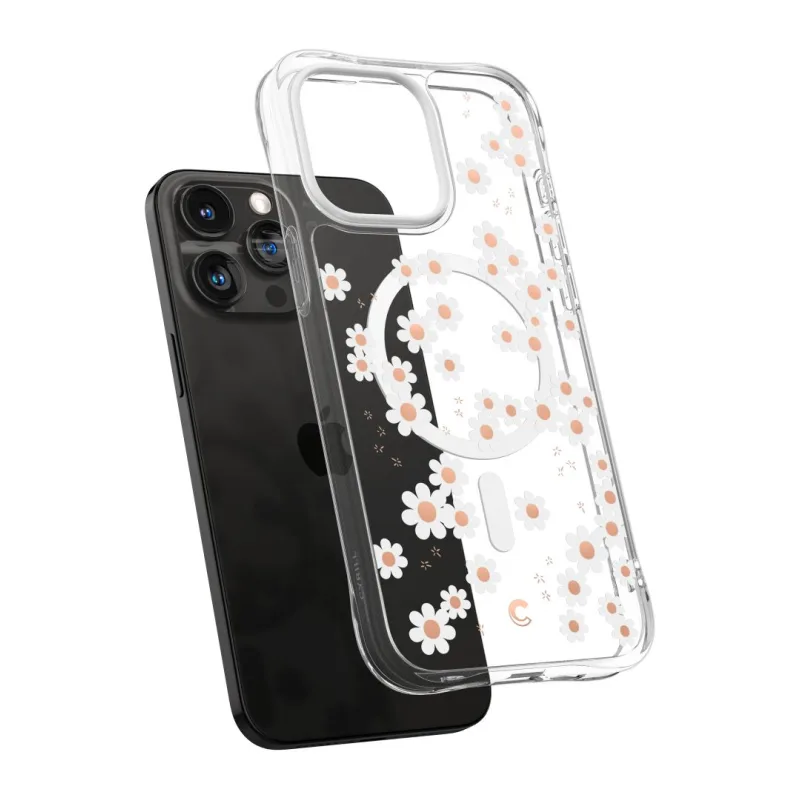 Чехол для телефона Spigen Cyrill Cecile Mag для iPhone 15 Pro White Daisy (ACS06759)