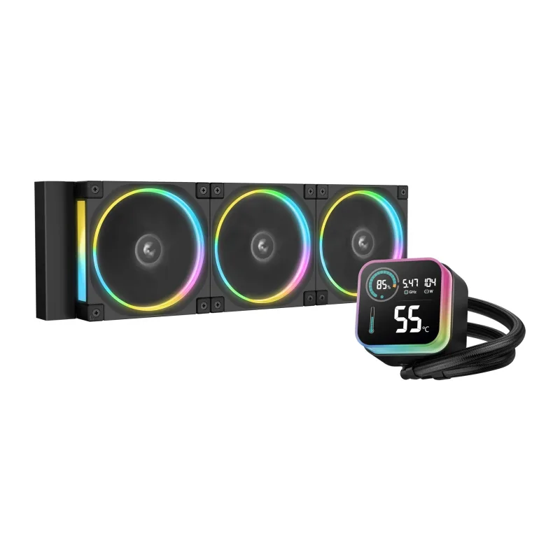 Система жидкостного охлаждения для процессора DeepCool LQ360 Ultra ARGB черный (R-LQ360-BKASMC-G-1)