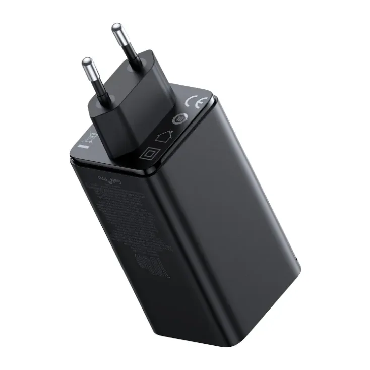 Сетевое зарядное устройство Baseus GaN6 Pro 100W EU Cluster Black (P10162705112-00)