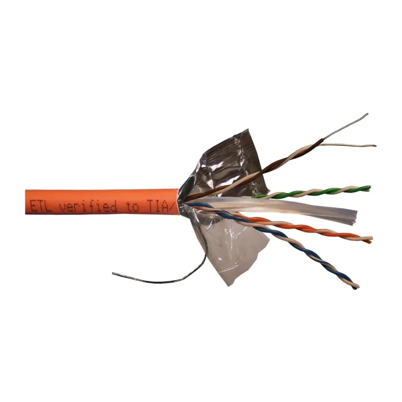 Кабель витая пара Lanmaster LAN-6EFTP-HFLT-OR оранжевый