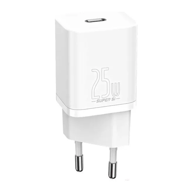 Сетевое зарядное устройство Baseus Super Si 25W EU White (CCSP020102)