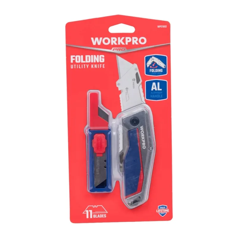 Нож строительный WorkPro WP211012