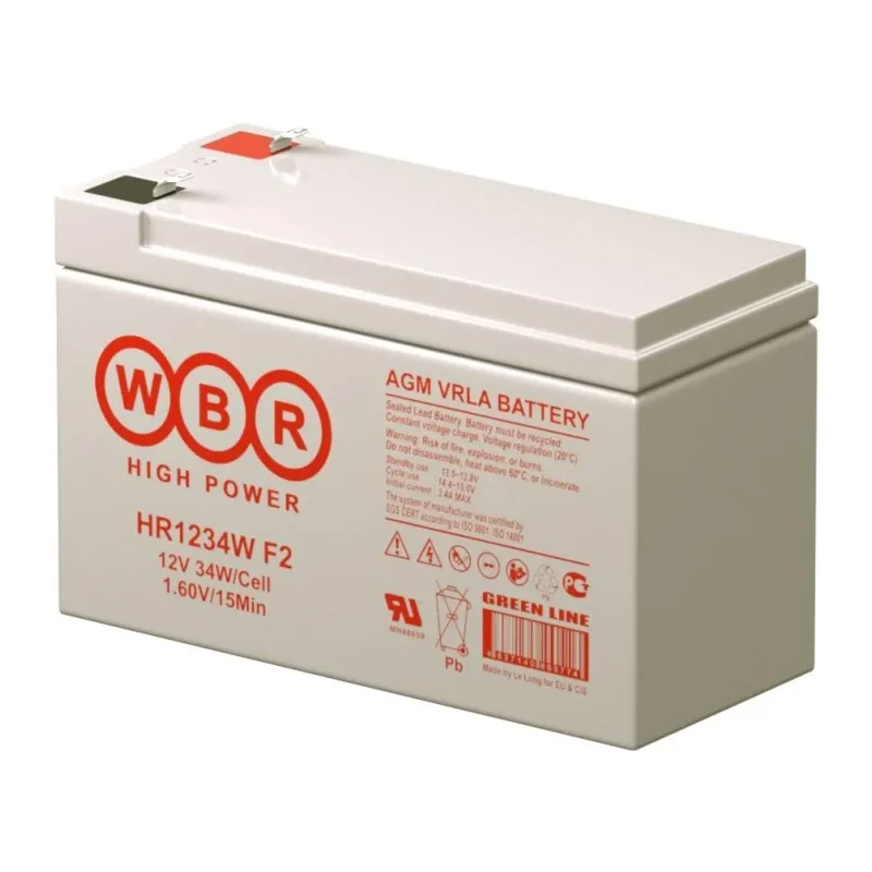 Аккумулятор для ИБП WBR 12V 9Ah (HR1234W)
