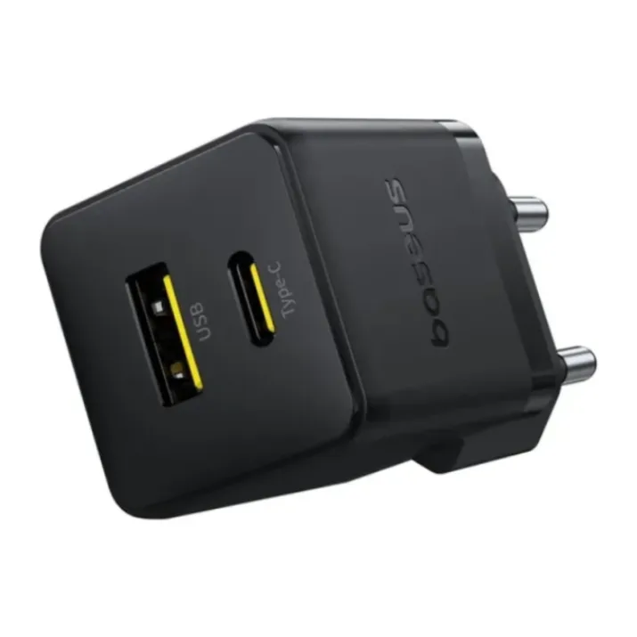 Сетевое зарядное устройство Baseus Palm C+U 20W EU Cluster Black (P10111608113-01)