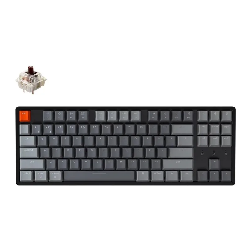 Клавиатура Keychron K8 Grey Gateron G pro Brown Switch (K8-J3-RU)