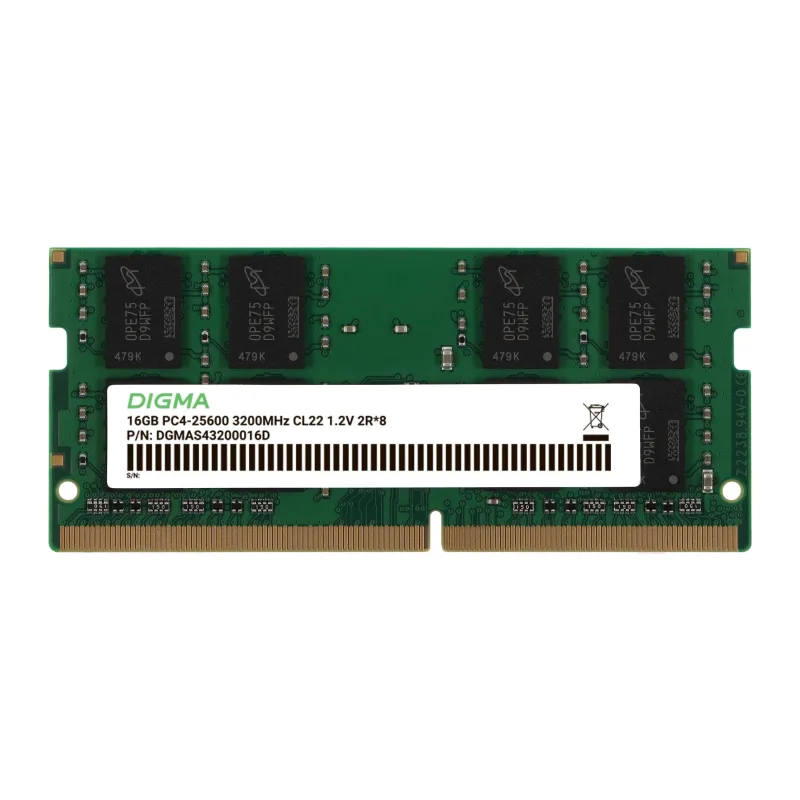 Оперативная память Digma DDR4 16Gb 3200MHz (DGMAS43200016D)