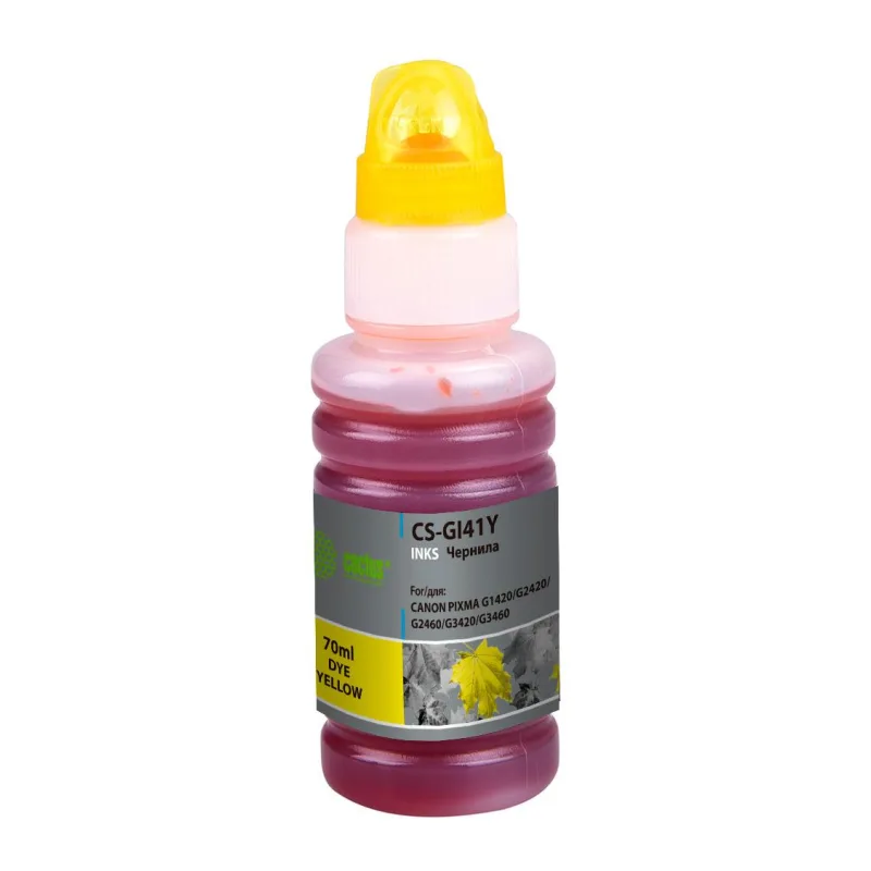 Чернила Cactus CS-GI41Y желтый