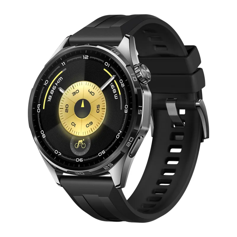 Умные часы Huawei Watch GT 6 46мм Black Fluoroelastomer Strap ATM-B19 (55020FWF)