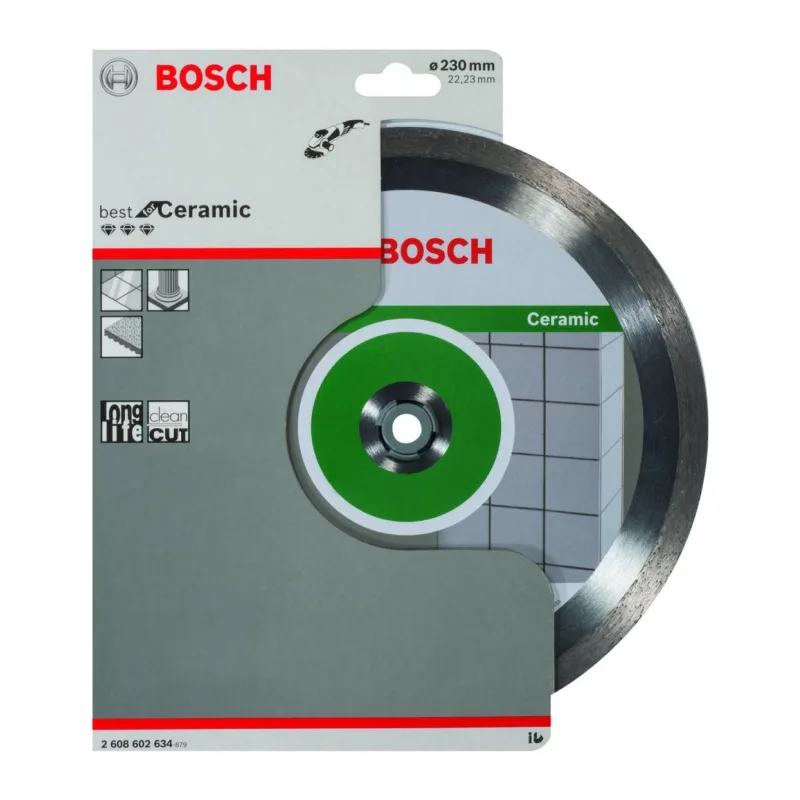 Алмазный диск Bosch круг 230-22.23 Best for Ceramic 2.608.602.634
