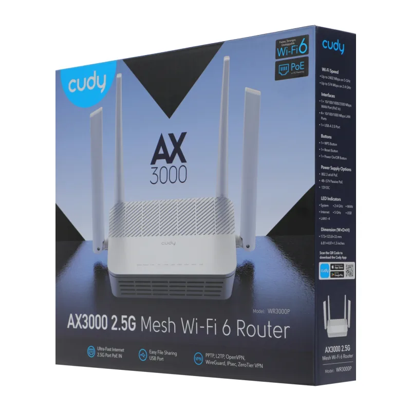 Роутер Cudy WR3000P белый