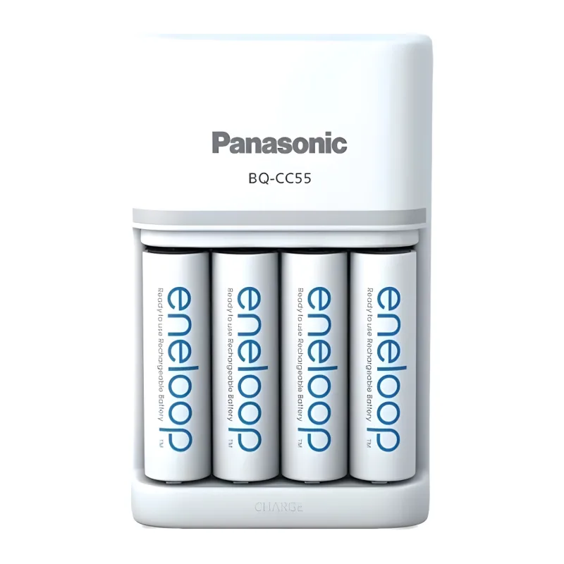 Аккумулятор с зарядным устройством Panasonic Eneloop BQ-CC55/4xBK-3MCDE Smart&Quick (K-KJ55MCD40E	)