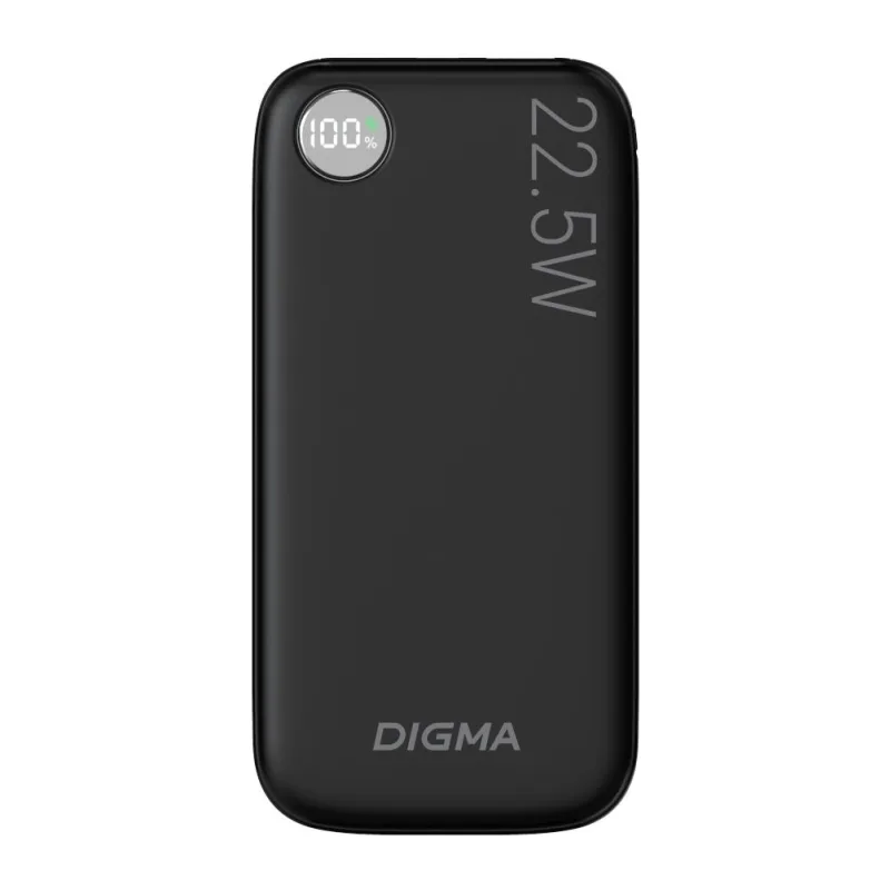 Портативное зарядное устройство Digma DGPF10B черный (DGPF10B22PBK)