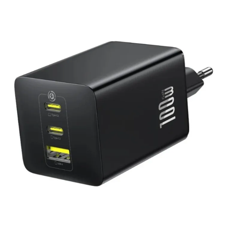 Сетевое зарядное устройство Baseus FE11 Fast Charger 2C+U 100W EU Cosmic Black (P10182102123-00)