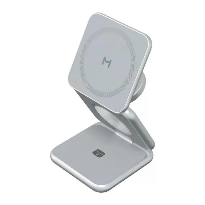 Беспроводное зарядное устройство Magssory Fold Pro WCH063 Silver (WCH063s)