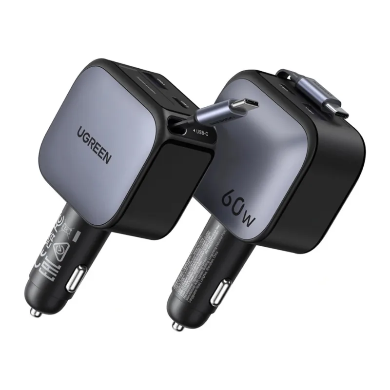 Автомобильное зарядное устройство Ugreen EC602 Grey (55212B)