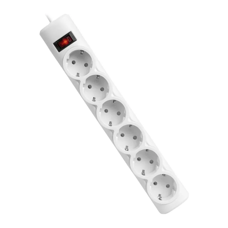 Сетевой фильтр Defender DFS 151 белый (99489)