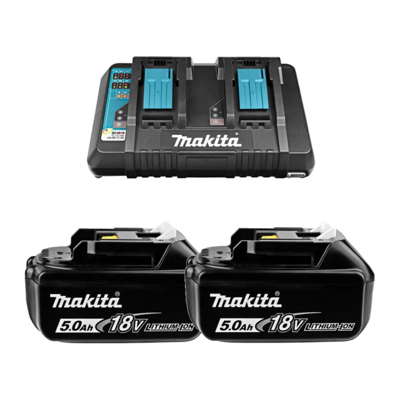 Аккумулятор с зарядным устройством для инструмента Makita BL1850B 18В 5Ач Li-Ion (191L75-3)