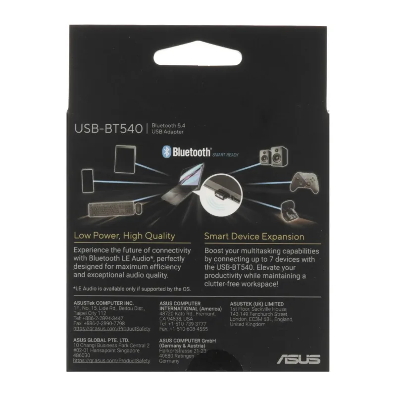 Wi-Fi адаптер ASUS USB-BT540 (90IG09N0-MO0B10)