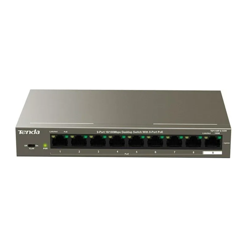 Коммутатор Tenda TEF1109P-8-102W