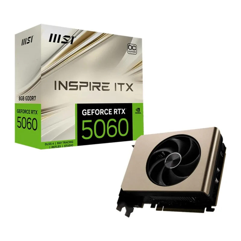 Видеокарта MSI GeForce RTX 5060 8GB RTX 5060 8G Inspire ITX OC