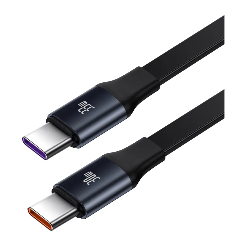 Автомобильное зарядное Baseus Enjoyment Retractable 2-in-1+C 33W Black (C00035500111-00)