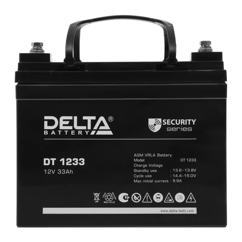 Аккумулятор для ИБП Delta 12V/33Ah (DT 1233)