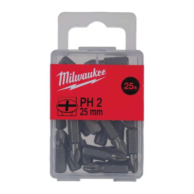 Бита Milwaukee PH2 25мм 25шт (4932399587)
