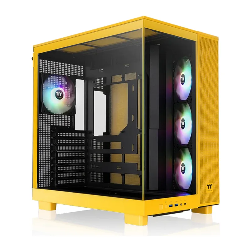Корпус Thermaltake View 380 XL TG ARGB Bumblebee ATX без БП (CA-11E-00M4WN-00)