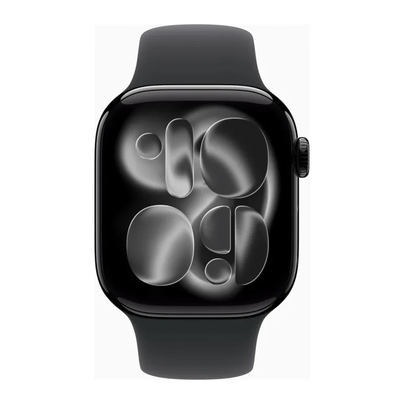 Умные часы Apple Watch Series 11 GPS 46mm Jet Black Al Case Black Sport Band S/M A3333 (MEUW4RK/A)