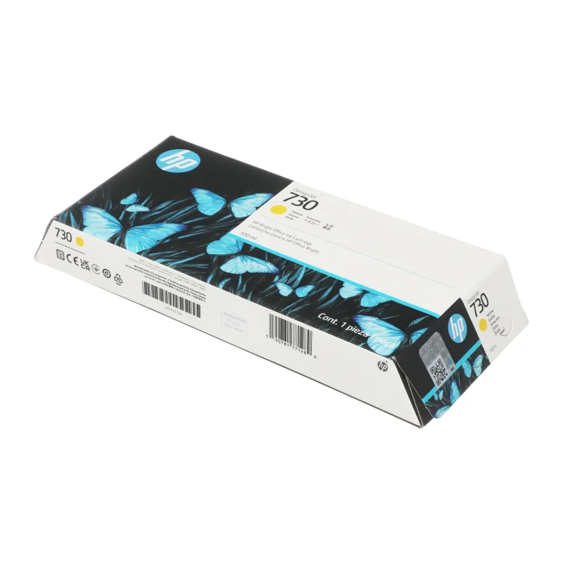 Картридж HP 730 желтый (P2V70A)