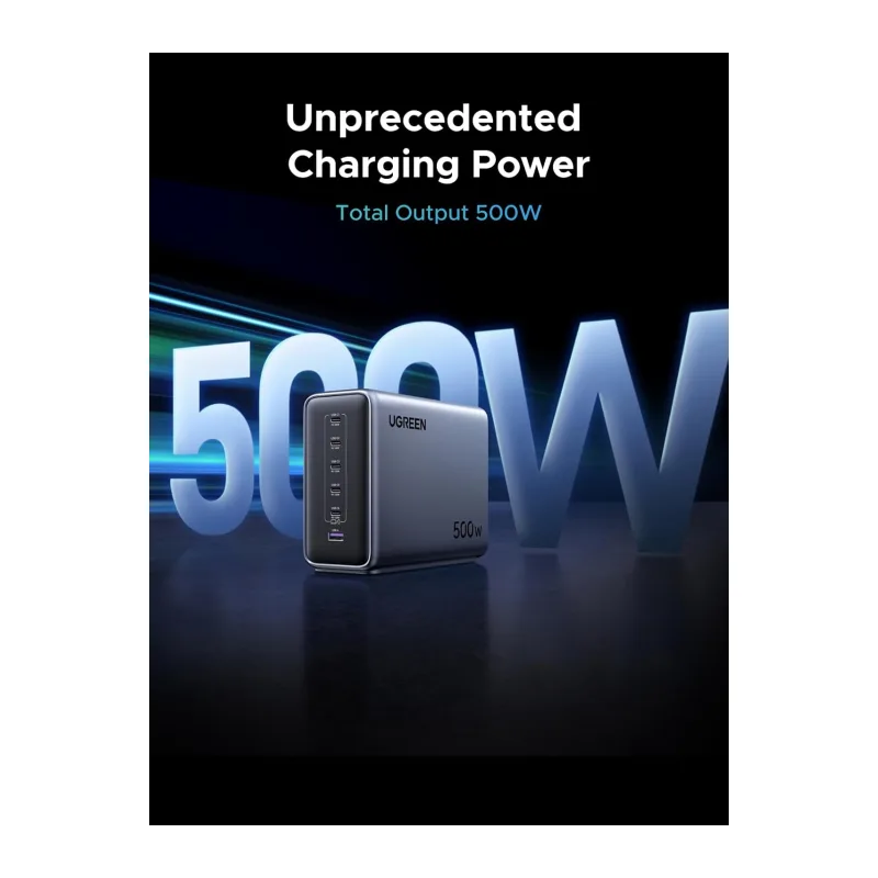 Сетевое зарядное устройство Ugreen X759 Space Gray (55550)