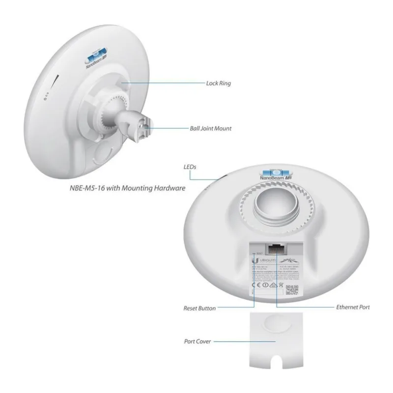 Точка доступа Ubiquiti PowerBeam M5 (NBE-M5-16)