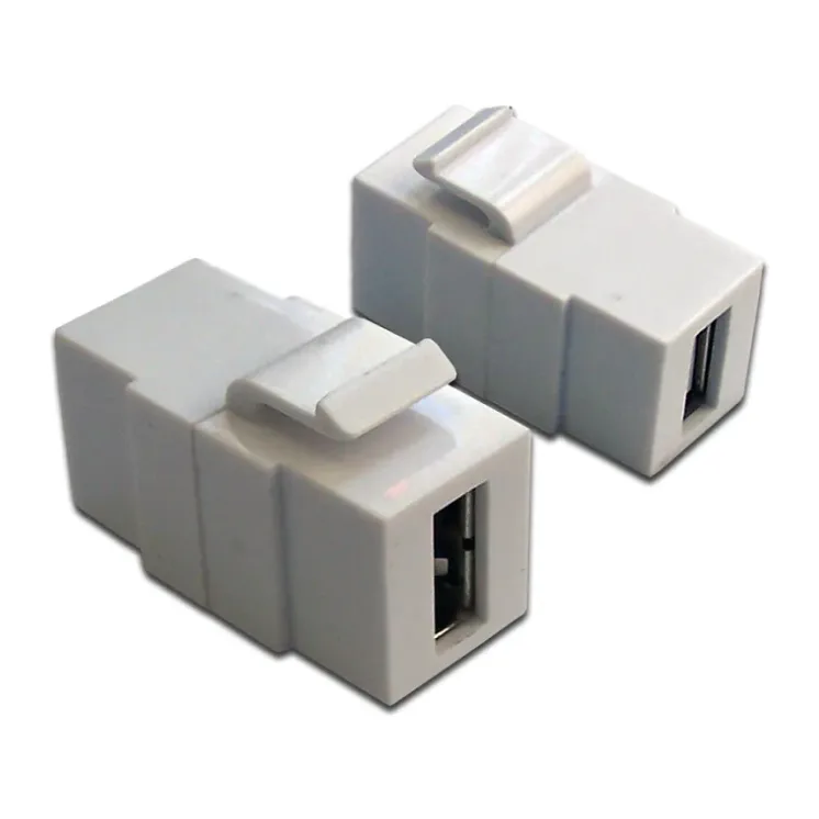 Модуль Lanmaster LAN-OK-USB20-AA/V-WH белый