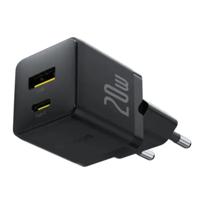 Сетевое зарядное устройство Baseus Palm C+U 20W EU Cluster Black (P10111608113-00)