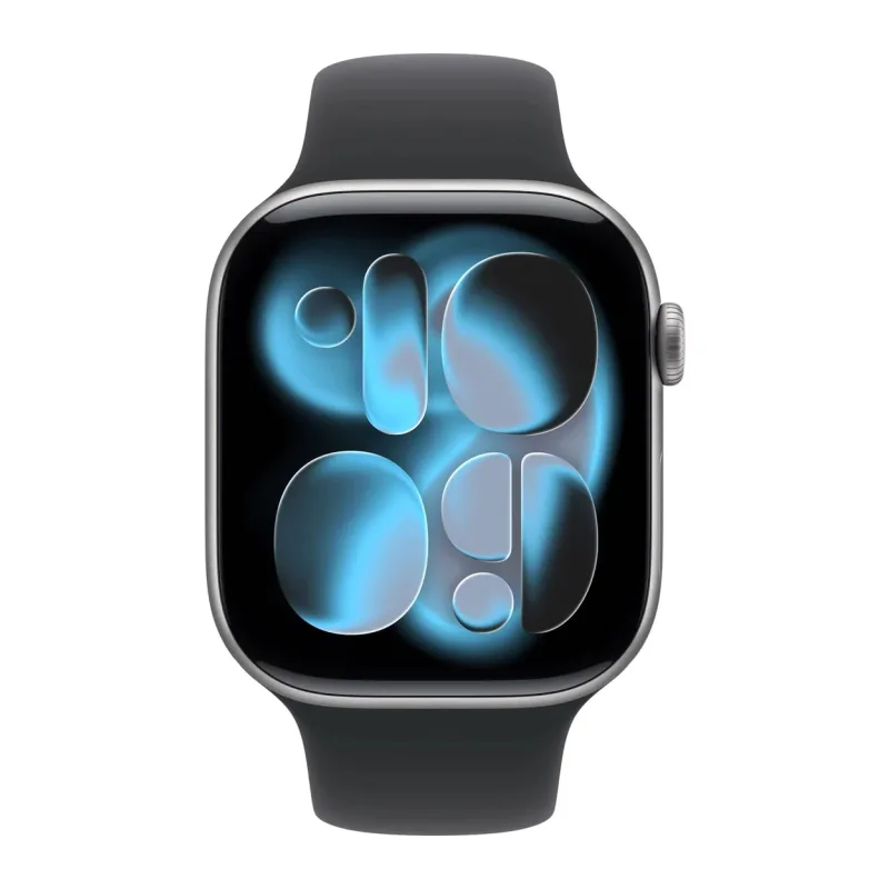 Умные часы Apple Watch Series 11 GPS 46mm Space Grey Al Case Black Sport Band M/L A3333 (MEV44LW/A)