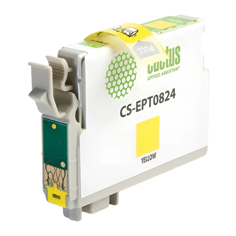 Картридж Cactus T0824 желтый (CS-EPT0824)