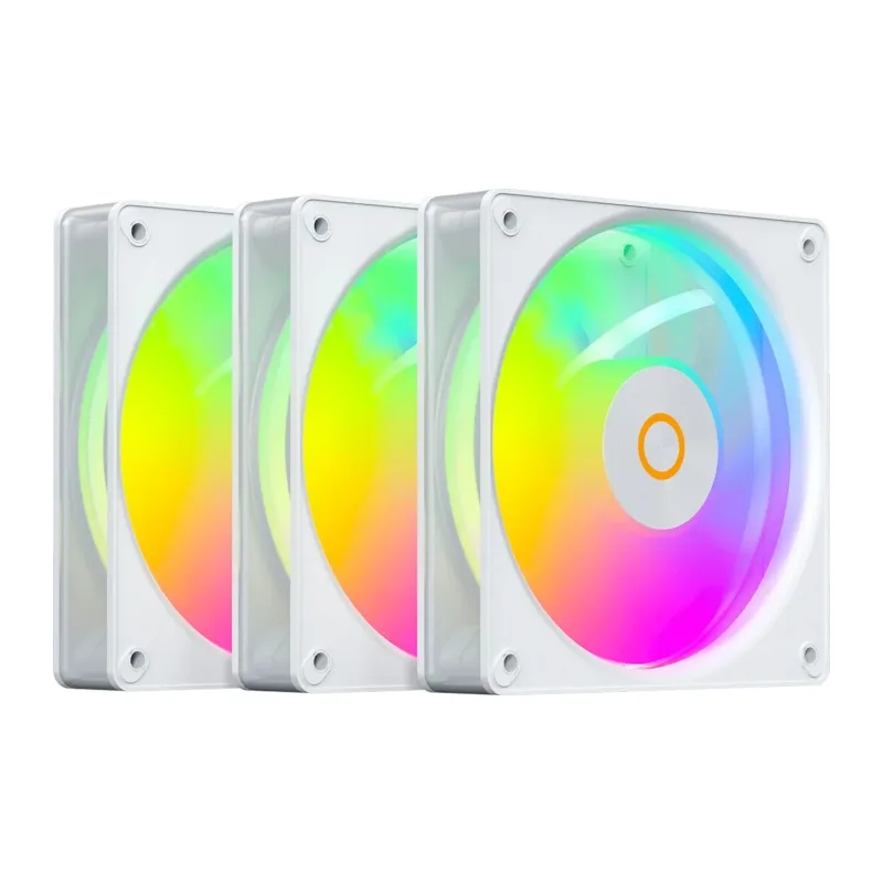 Комплект вентиляторов для корпуса Ocypus Gamma F12 Elite WH ARGB Reverse Blade 3 IN 1 White (Gamma-F12-WH3AM01E-GL)