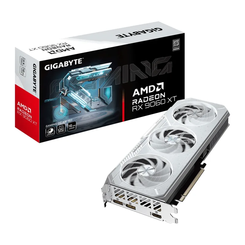 Видеокарта Gigabyte Radeon RX 9060 XT Gaming OC Ice 16Gb GDDR6 (GV-R906XGAMINGOCICE-16GD)