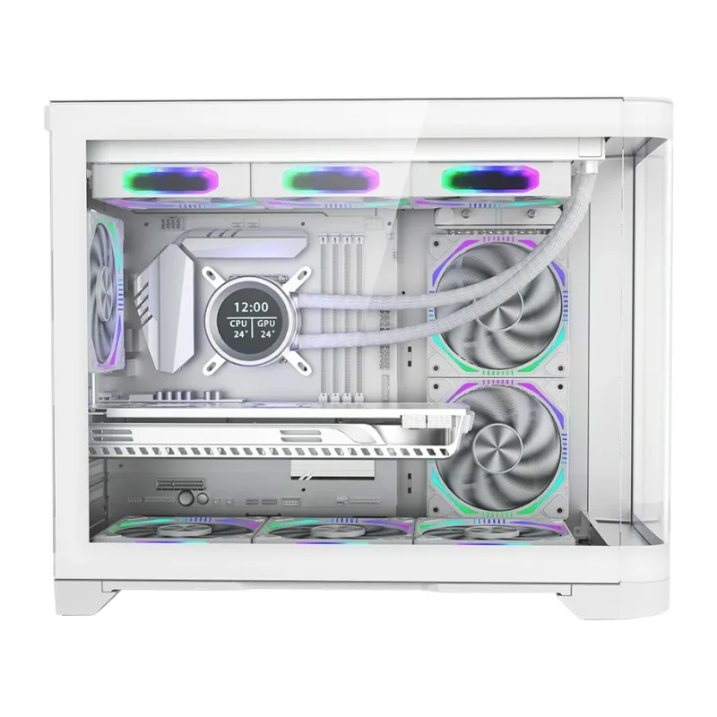 Корпус 1stPlayer UV6 без БП White (UV6-WH-2FC7R-W-1FC7-W)