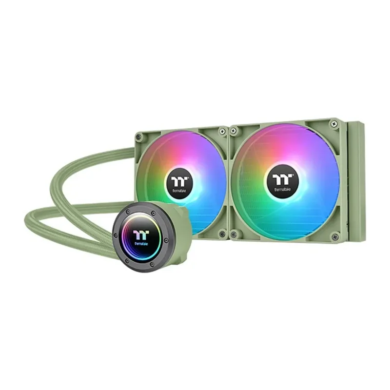 Система жидкостного охлаждения для процессора Thermaltake TH280 V2 Matcha ARGB зеленый (CL-W375-PL14MG-A)