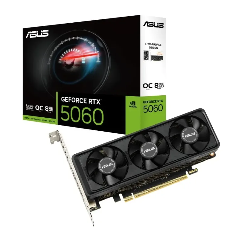 Видеокарта ASUS GeForce RTX 5060 LP BRK 8GB GDDR7 OC RTX5060-O8G-LP-BRK (90YV0N90-M0NA00)