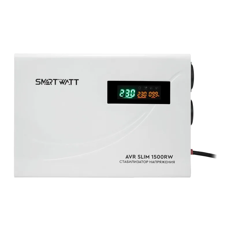 Стабилизатор напряжения Smartwatt AVR Slim 1500RW белый (4512020310003)