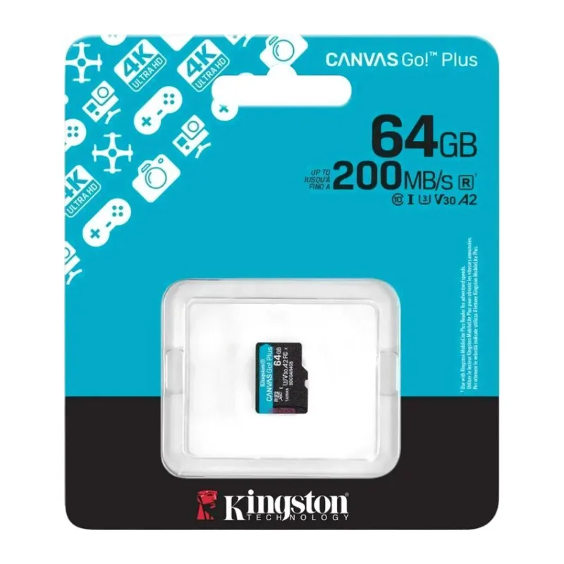 Карта памяти Kingston Canvas Go! Plus microSDXC 64GB (SDCG4/64GBSP)