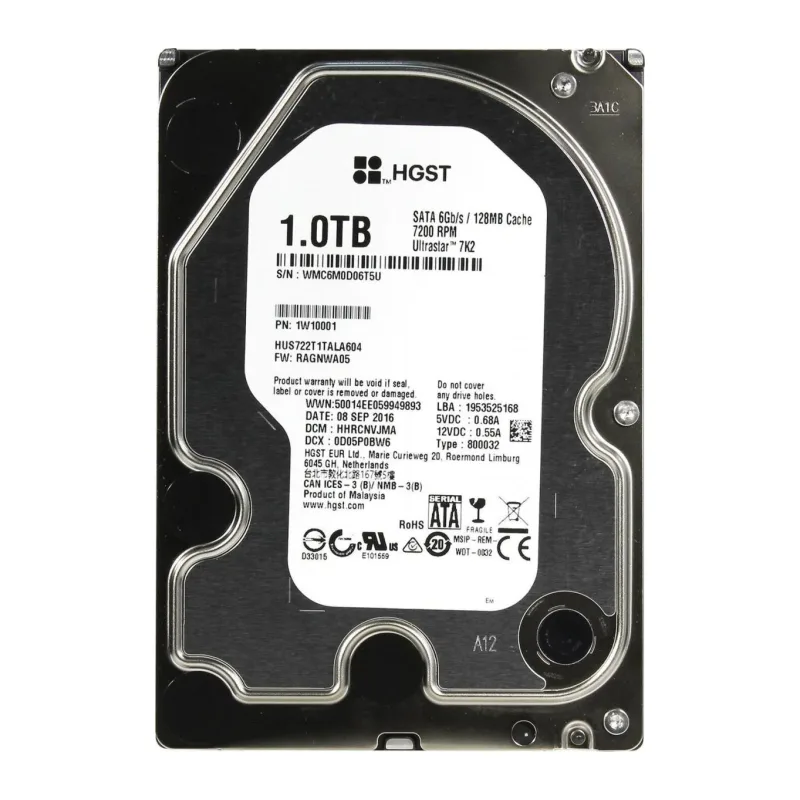 Жесткий диск WD 1TB 1W10001 (HUS722T1TALA604)