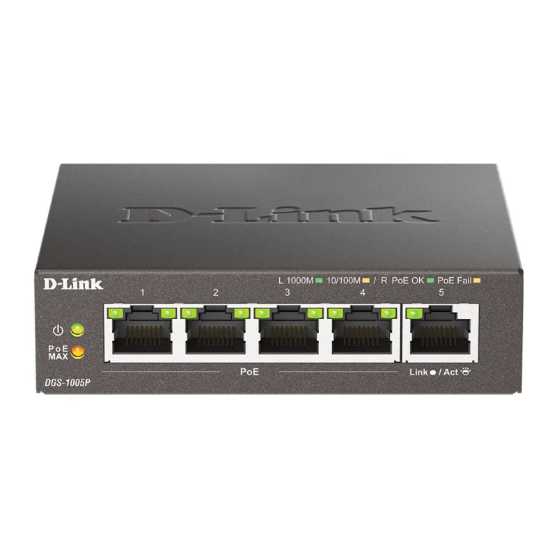 Коммутатор D-Link DGS-1005P/B3A