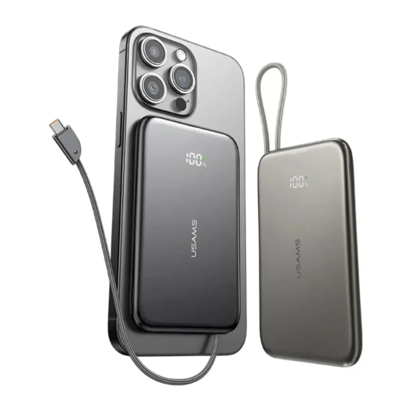 Портативное зарядное устройство Usams CD227 Titanium (5KCD22702)
