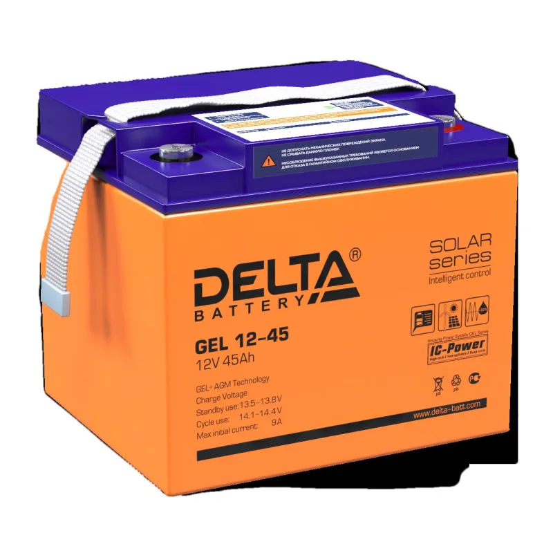 Аккумулятор для ИБП Delta GEL 12-45 12В 45Ач