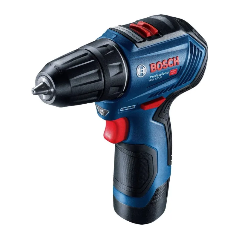 Дрель-шуруповерт Bosch GSR 12V-30 Professional с 2-мя АКБ, кейс (06019G9000)